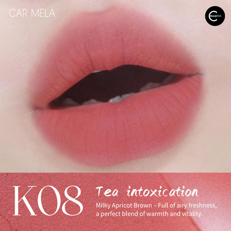 CARMELA Low Saturation Nude Lip Mousse - Long Lasting Matte Liquid Lipstick for Everyday Natural Makeup Look | Perfect for Office, Date Night and Special Occasions