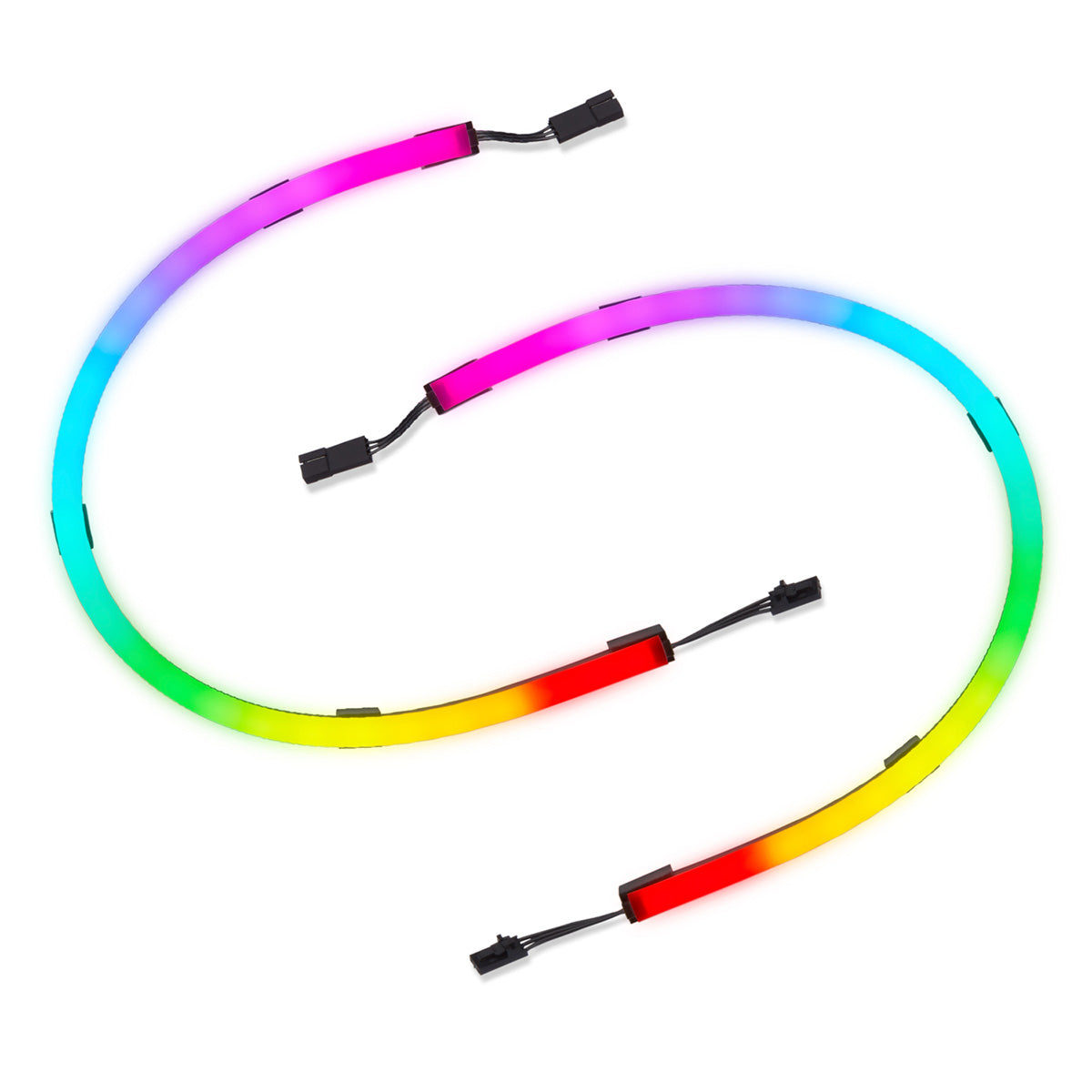 Corsair iCUE LS100 Smart RGB LED Lighting Strip Starter Kit with 450mm Expansion - PC Gaming Setup, Room Decor & Ambient Backlighting