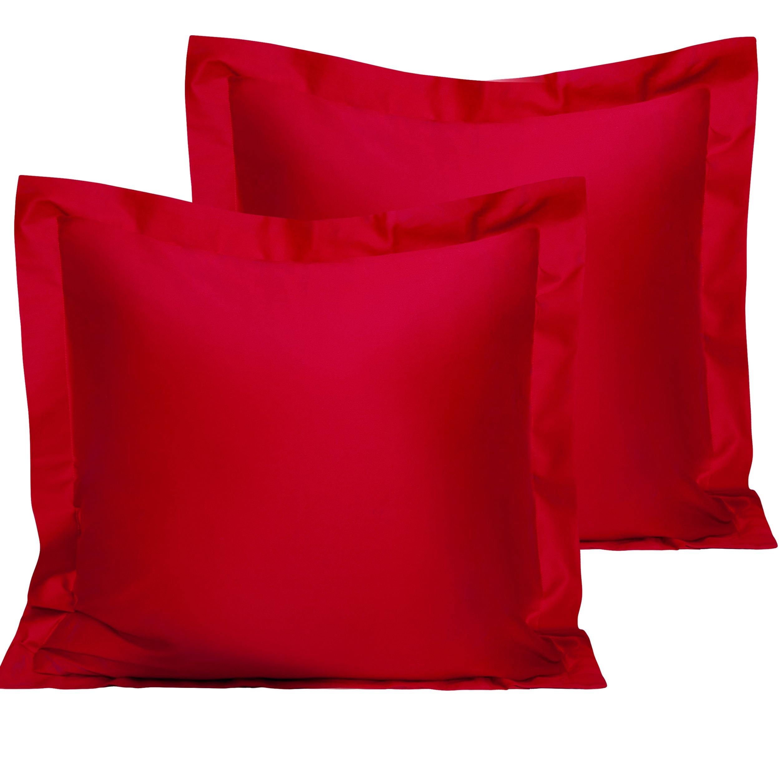2 Pack Soft Cotton Pillow Shams - Premium Quality Bedding Set by NTBAY® for a Comfortable Sleep | Perfect for Home, Hotel, and Guest Room Decor