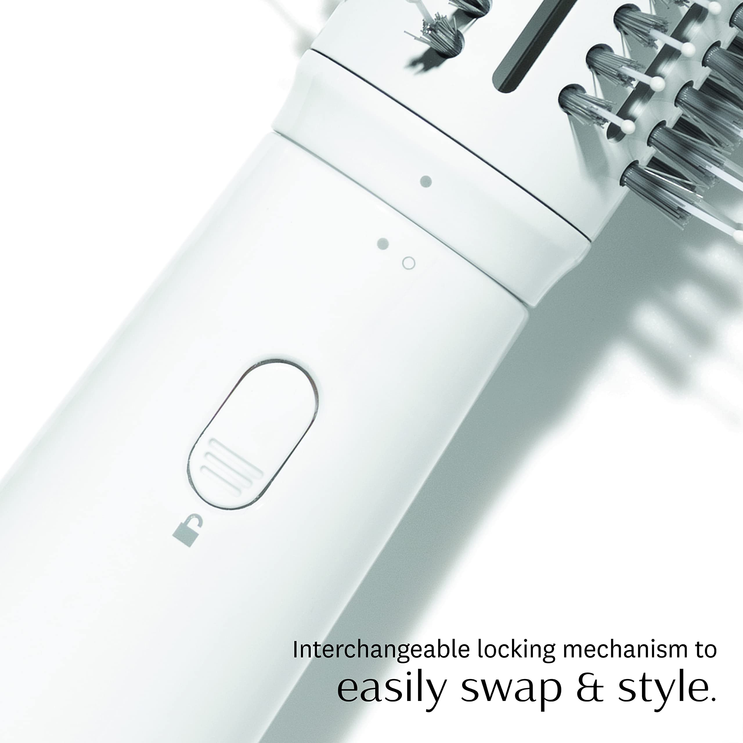 T3 AireBrush Duo Interchangeable Hot Air Blow Dry Brush with 2 Attachments - 15 Heat/Speed Settings, IonFlow Technology for Frizz-Free Hair, Volume Booster & Cool Shot Button | Perfect for Salon-Quality Blowouts at Home, Travel & Everyday Styling