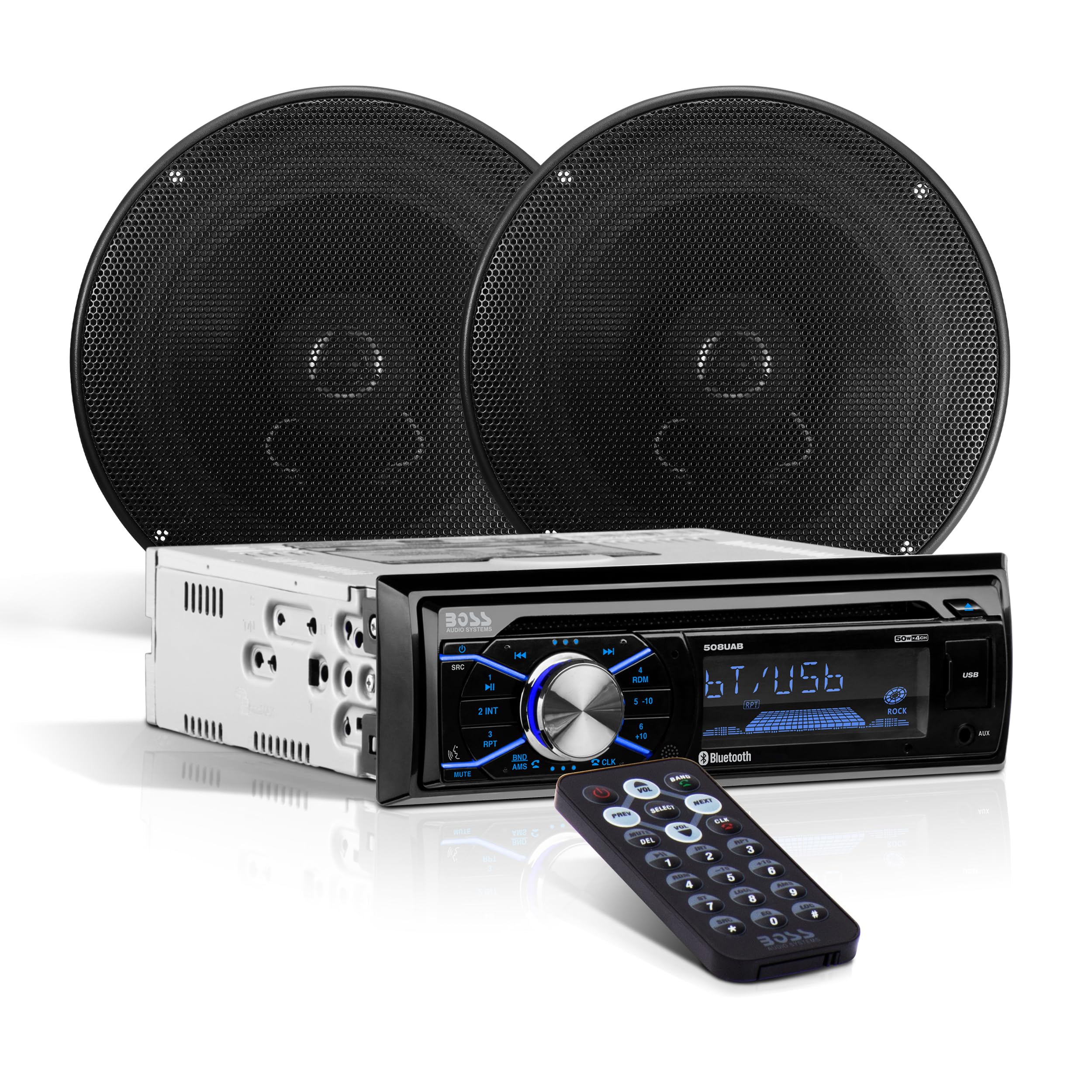 BOSS Audio Systems 656BCK Single Din Car Stereo with Bluetooth, CD/MP3/USB/AM/FM Radio & 6.5