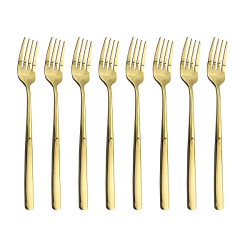 Gold Dinner Fork 8p