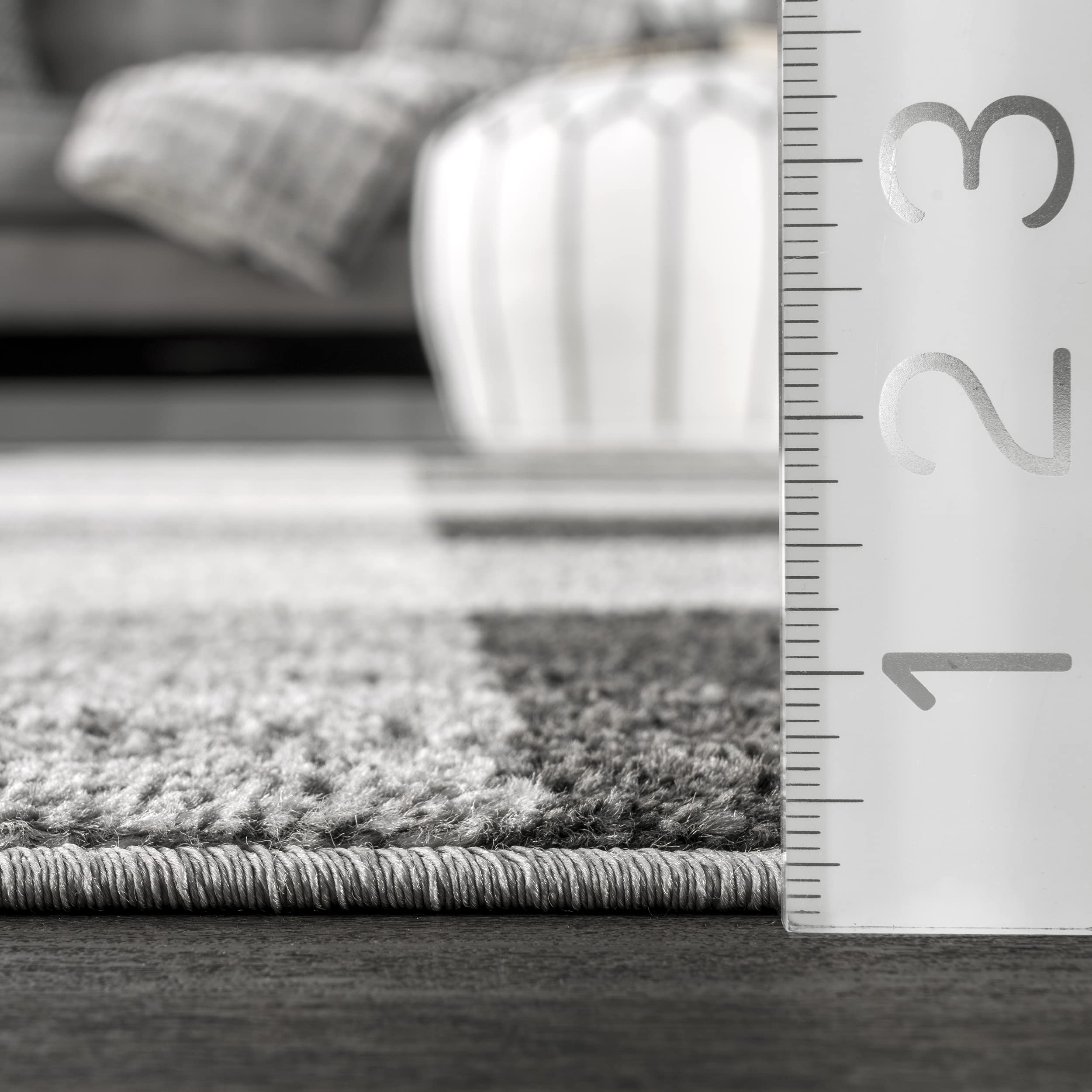 nuLOOM 10' x 14' Performance Indoor Area Rug - Non-Shedding, Power Loomed High-Traffic Rug for Living Room, Bedroom & Home in Aisha Grey - Perfect for Family Gatherings, Cozy Nights & Home Decor