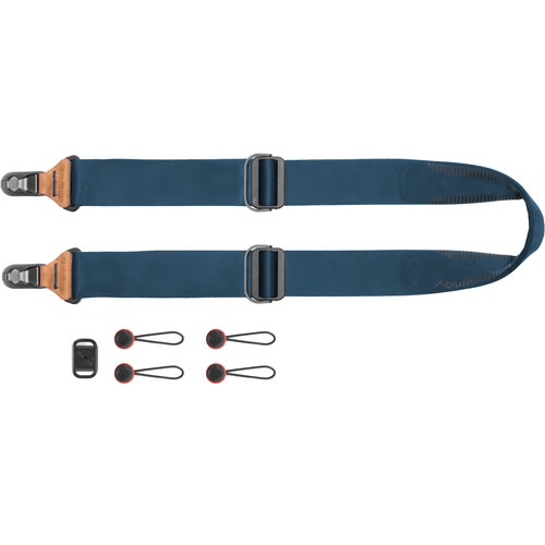 Peak Design Slide Camera Strap - Adjustable & Comfortable Shoulder Strap for DSLR & Mirrorless Cameras (Midnight Blue) - Perfect for Travel, Hiking & Professional Photography
