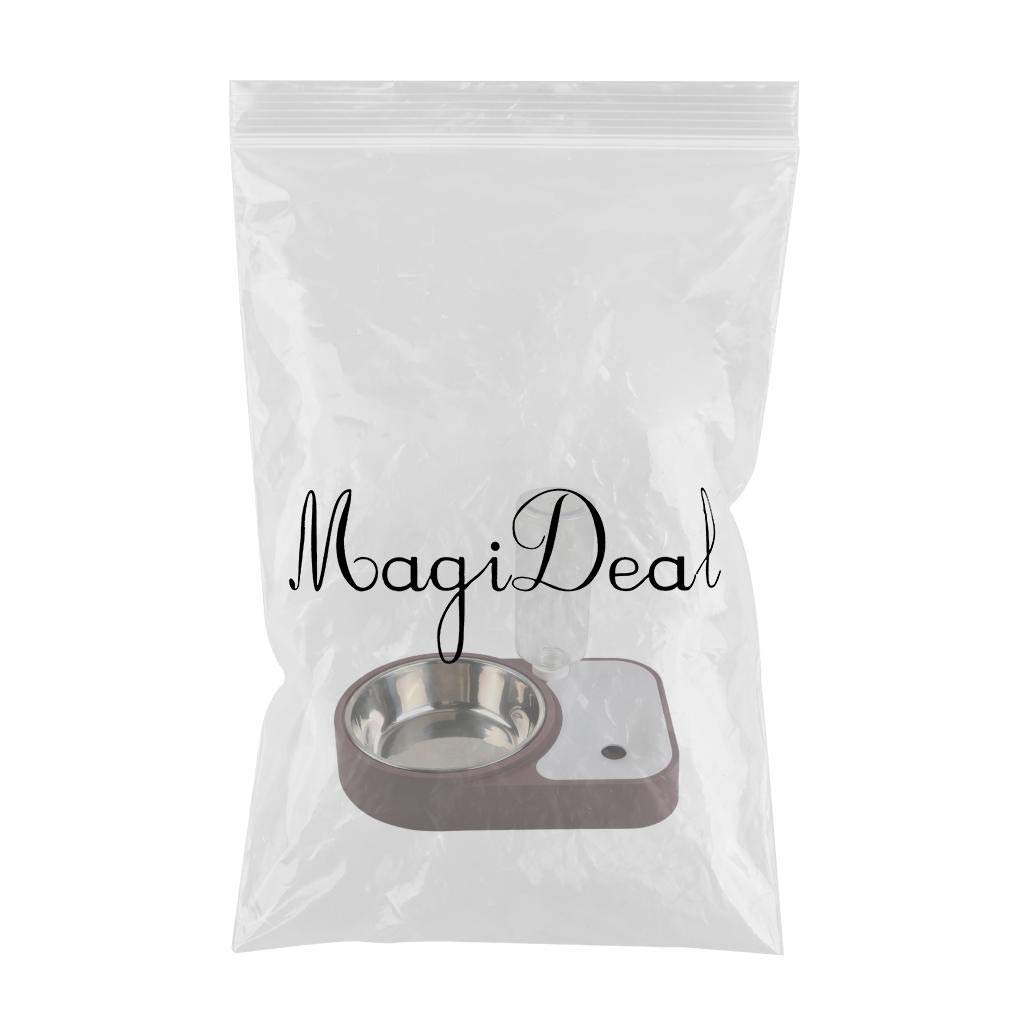 Automatic Pet Water & Food Bowl Set - SECRET DESIRE Dog Cat Bowls with Water Bottle Dispenser | Perfect for Home, Travel & Office Use