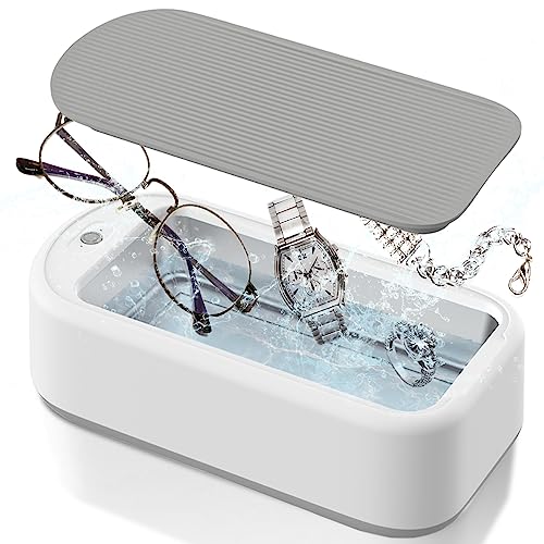 Professional 40W 640ML Ultrasonic Jewelry Cleaner with Timer - Portable Eyeglasses, Watch, Ring & Denture Cleaning Machine for Home Use | Perfect for Jewelry Stores, Household Cleaning & Personal Accessories Care