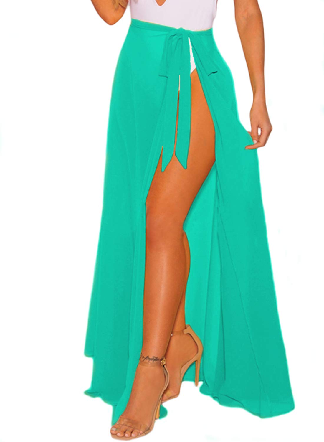 OmicGot Women's Beach Cover Up - Flowy Swimsuit Sarong Wrap & Maxi Skirt for Pool, Vacation & Summer Outfits