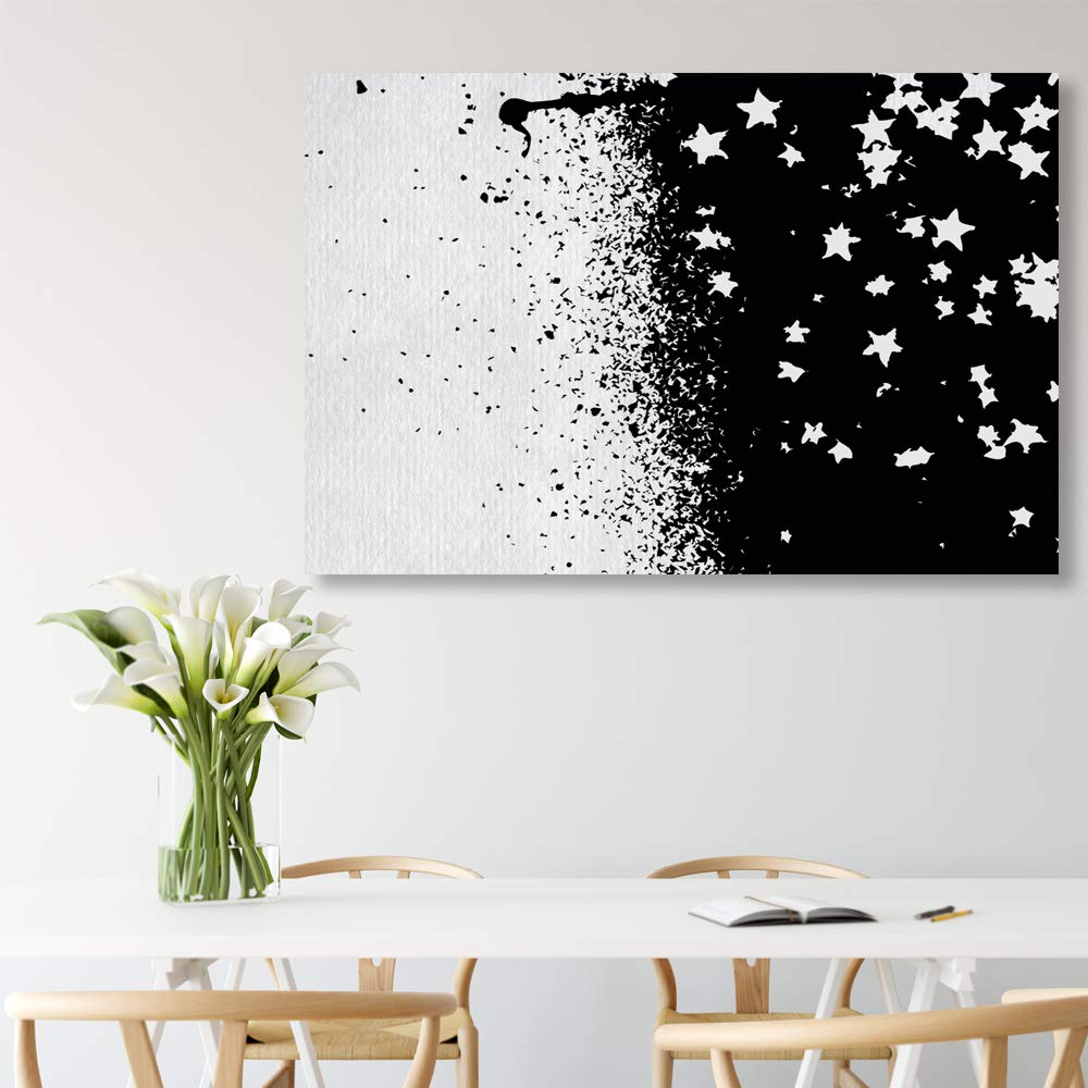 Rustic Ink Canvas Wall Art - 12x18 Inches Framed Paintings for Bedroom, Living Room, and Office Decor - Perfect for Home and Workspace Aesthetics