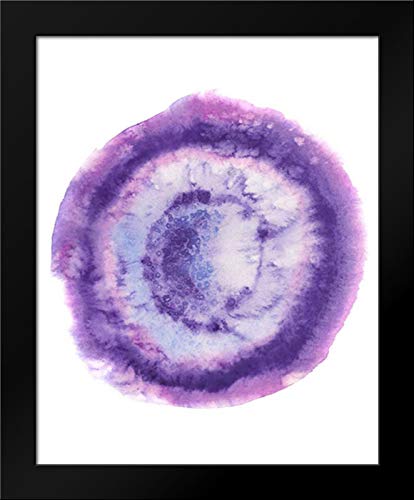 Naomi McCavitt Radiant Geode II - 19x24 Inch Black Modern Framed Wall Art Print | Contemporary Home & Office Decor | Perfect for Living Room, Bedroom or Gallery Wall Display