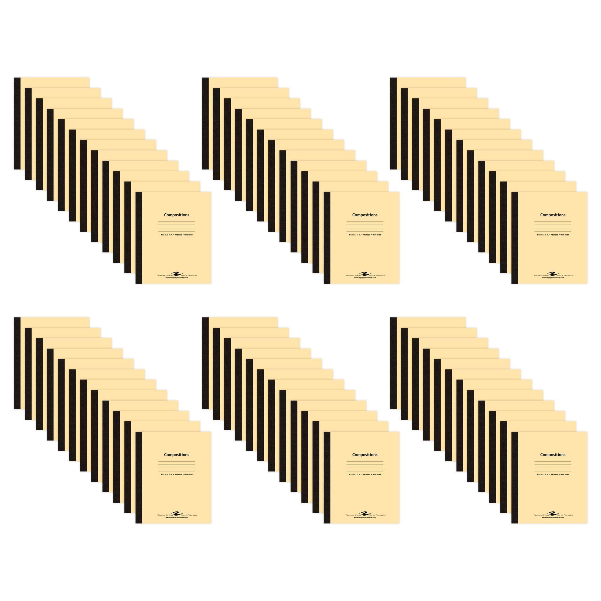 Roaring Spring Wide Ruled Composition Notebooks - Case of 72 Notebooks, 8.5