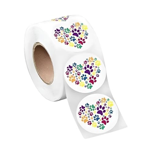 Rainbow Paw Print Sticker