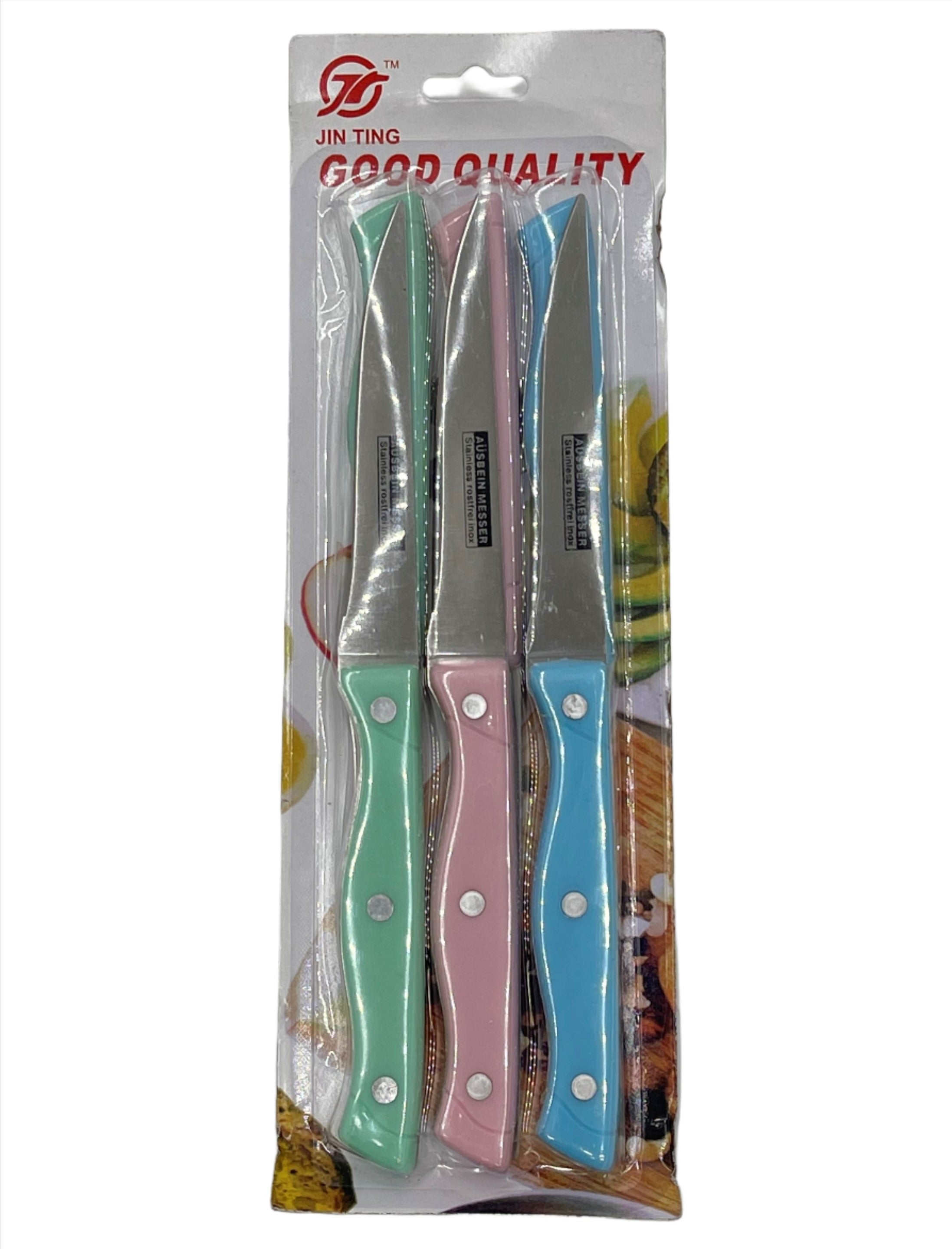 Premium 6-Piece Knife Set - High-Quality Stainless Steel Kitchen Knives for Home Chefs - Perfect for Slicing, Dicing, and Chopping - Ideal for Cooking, Meal Prep, and Professional Use