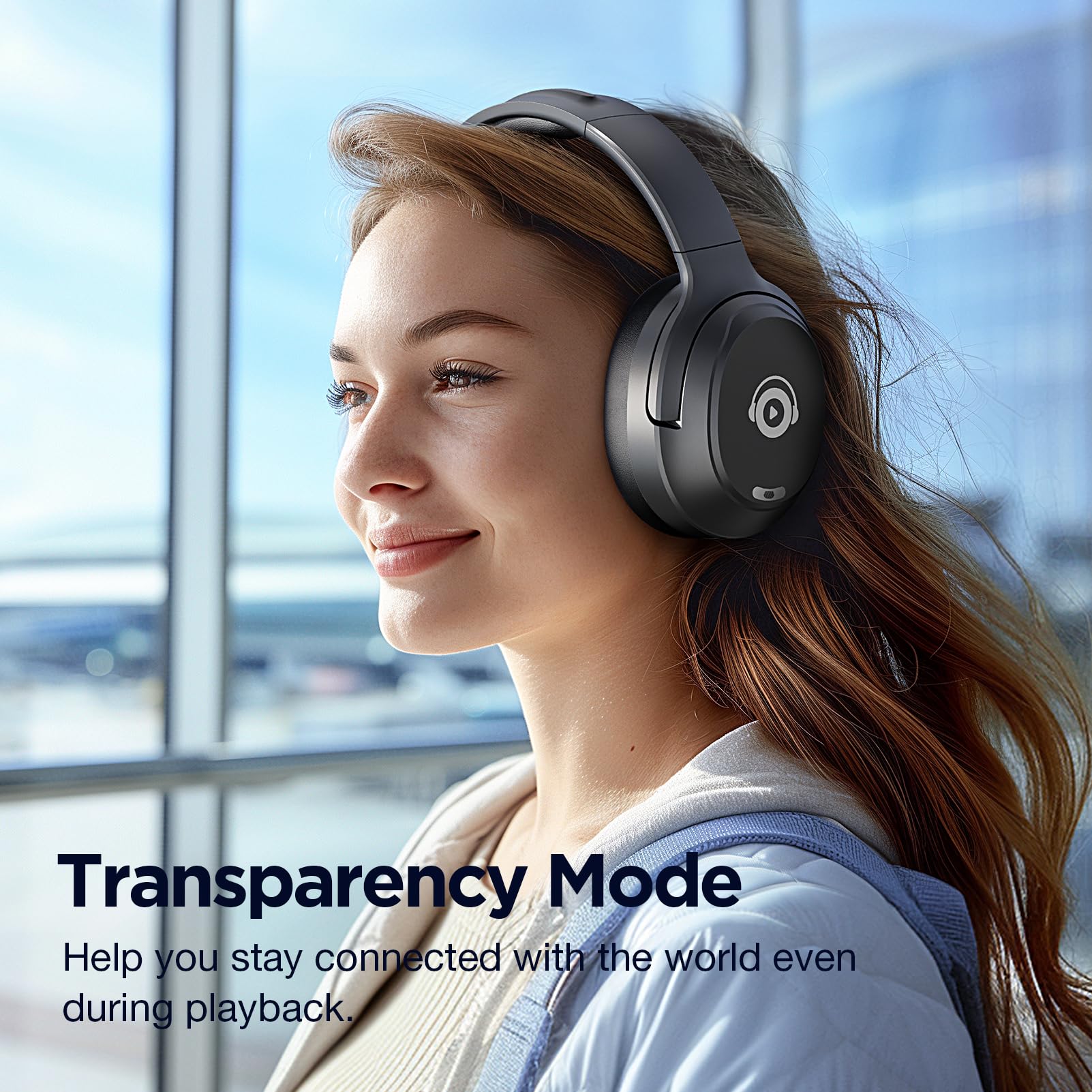 Premium Hybrid Active Noise Cancelling Headphones - Wireless Bluetooth Over-Ear Headphones with HD Sound, Deep Bass & All-Day Comfort for Home, Office, Travel | Perfect Birthday Gift for Music Lovers & Professionals