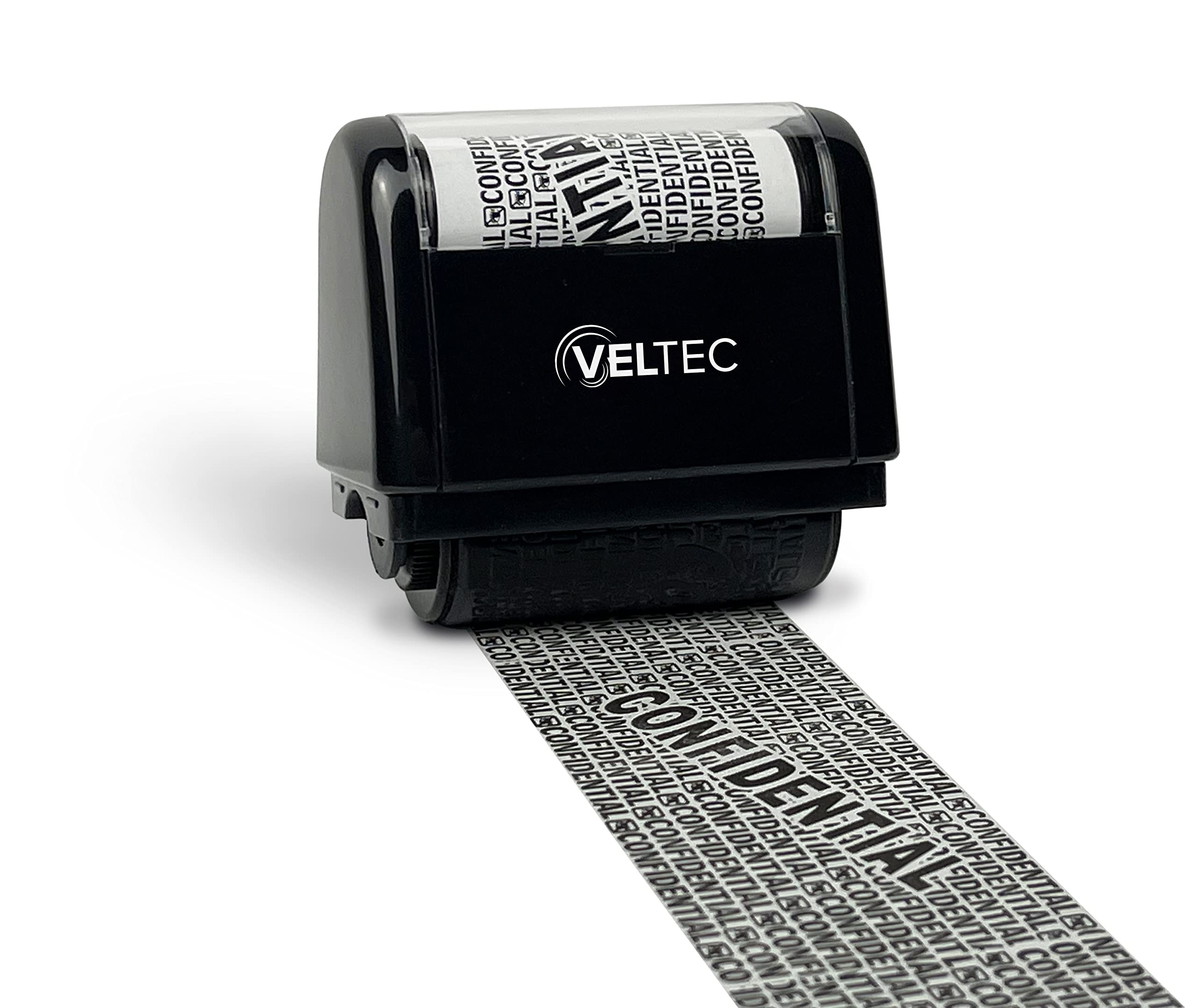 Identity Theft Protection Roller Stamp - ID Protector Ink Roller for Personal Documents, Credit Cards & Mail (Black) | Prevent Fraud & Secure Sensitive Information at Home & Office