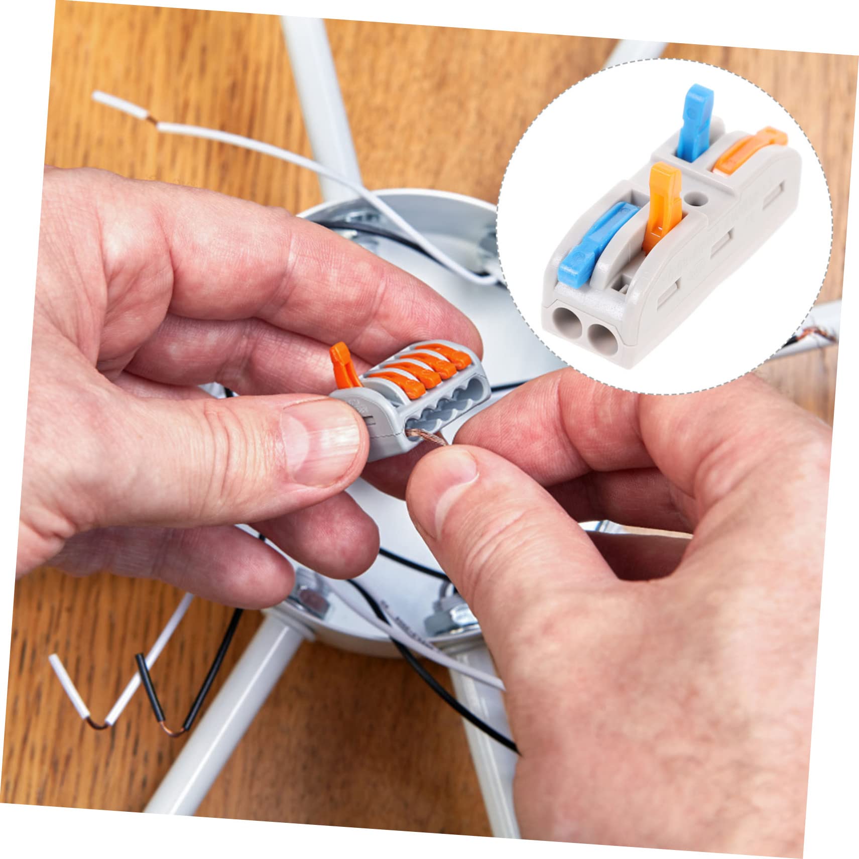 10pcs Electrical Wire Connectors - Lever Nut Splice Terminal Blocks for Secure Wiring - Ideal for Home, Office & DIY Electrical Projects