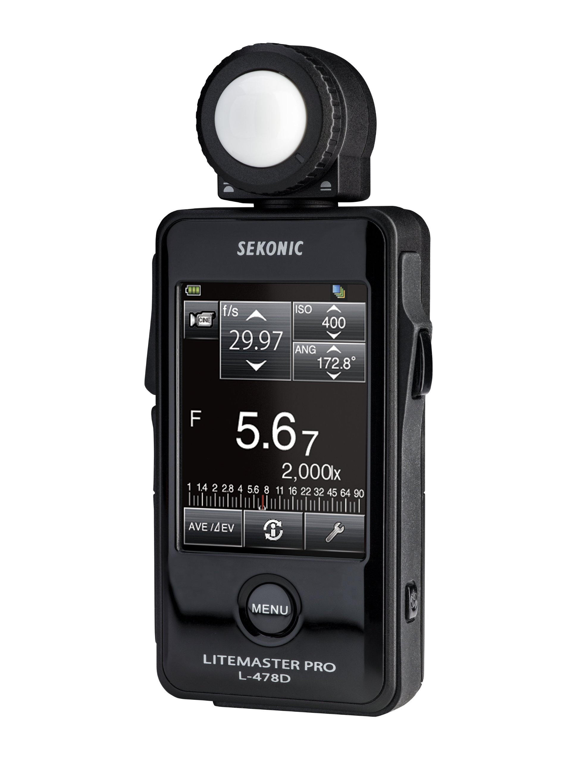 Sekonic L-478D LiteMaster Pro Touch Screen Light Meter - No Radio Transmitter - Perfect for Photography, Videography, and Studio Lighting