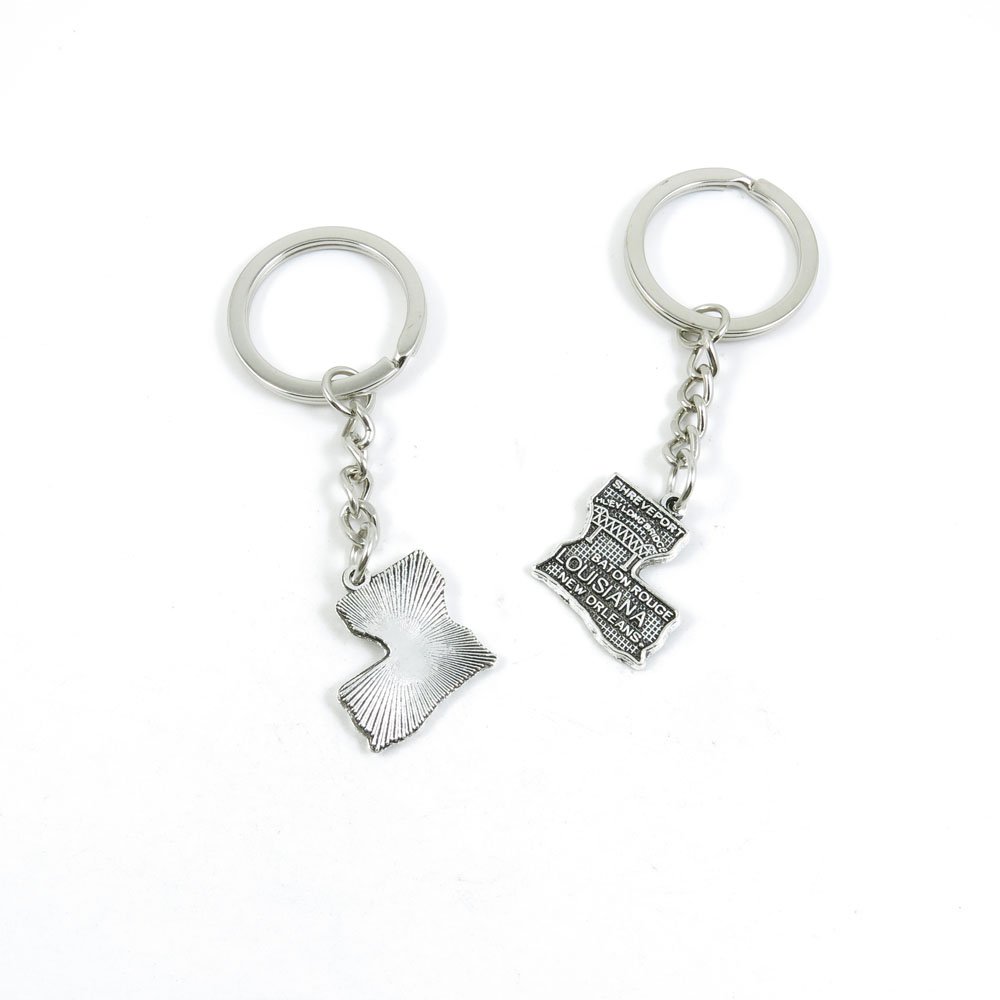 Custom Bulk Keychains - USA Map Key Rings for Car Keys, Door Keys & Key Tags | Wholesale Keychain Supplier | Perfect for Gifts, Promotions & Organization