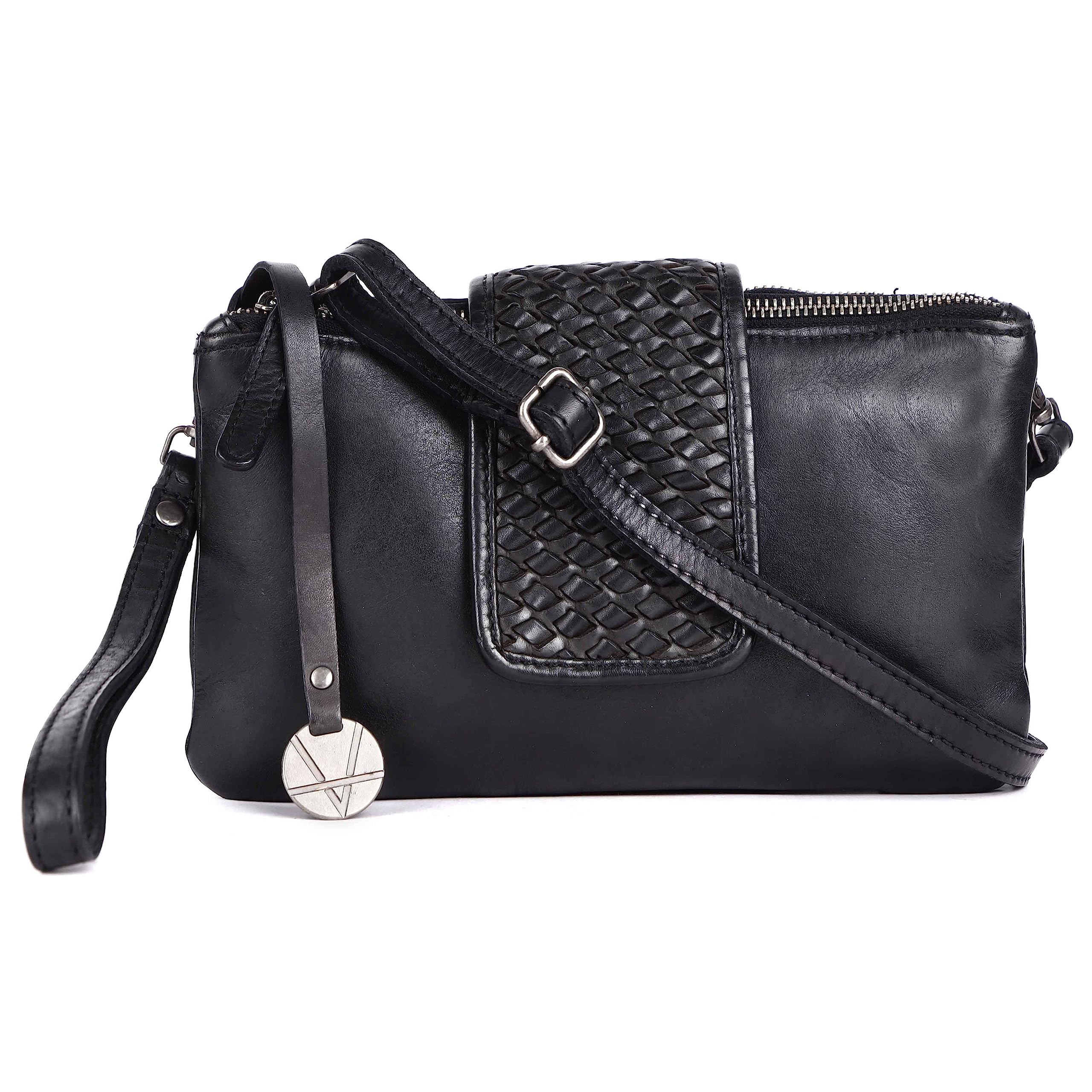 Genuine Leather Crossbody Sling Bag for Women - Adjustable Strap Fashion Shoulder Bag, Perfect for Work, Travel & Everyday Use