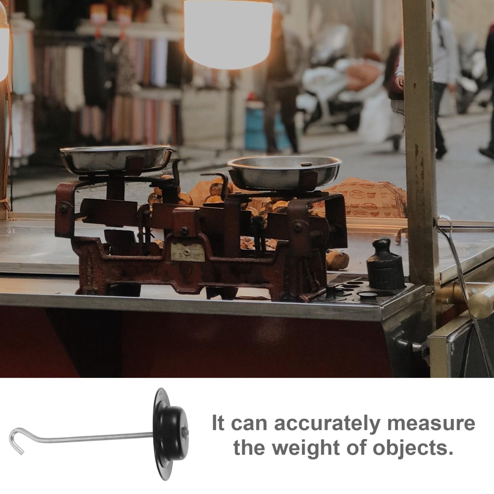 Zerodeko Traditional Hanging Scale Weights - Precision Hook Scale for Measuring Weight - Perfect for Kitchen, Fishing, and Postal Shipping