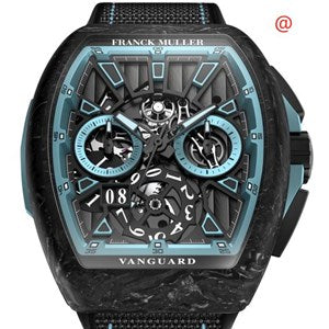 Franck Muller Vanguard Chronograph Krypton 2 Carbon Men's Luxury Watch - Swiss Made Automatic Chronograph for Business, Sports & Formal Occasions