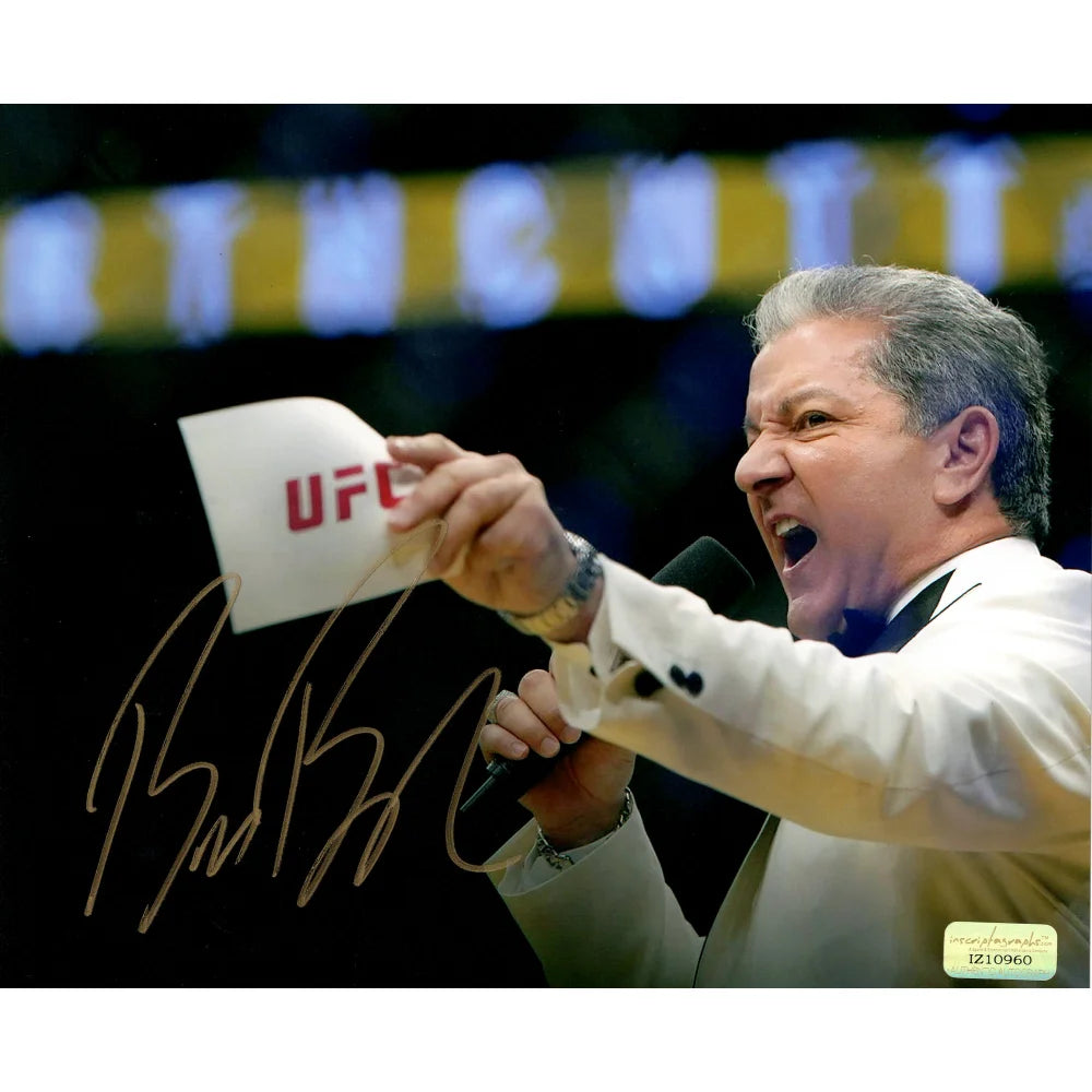Bruce Buffer Hand Signed Authentic 8x10 Photo - UFC Octagon Announcer Autograph - Collectible Memorabilia for UFC Fans, Sports Collectors & Home Decor