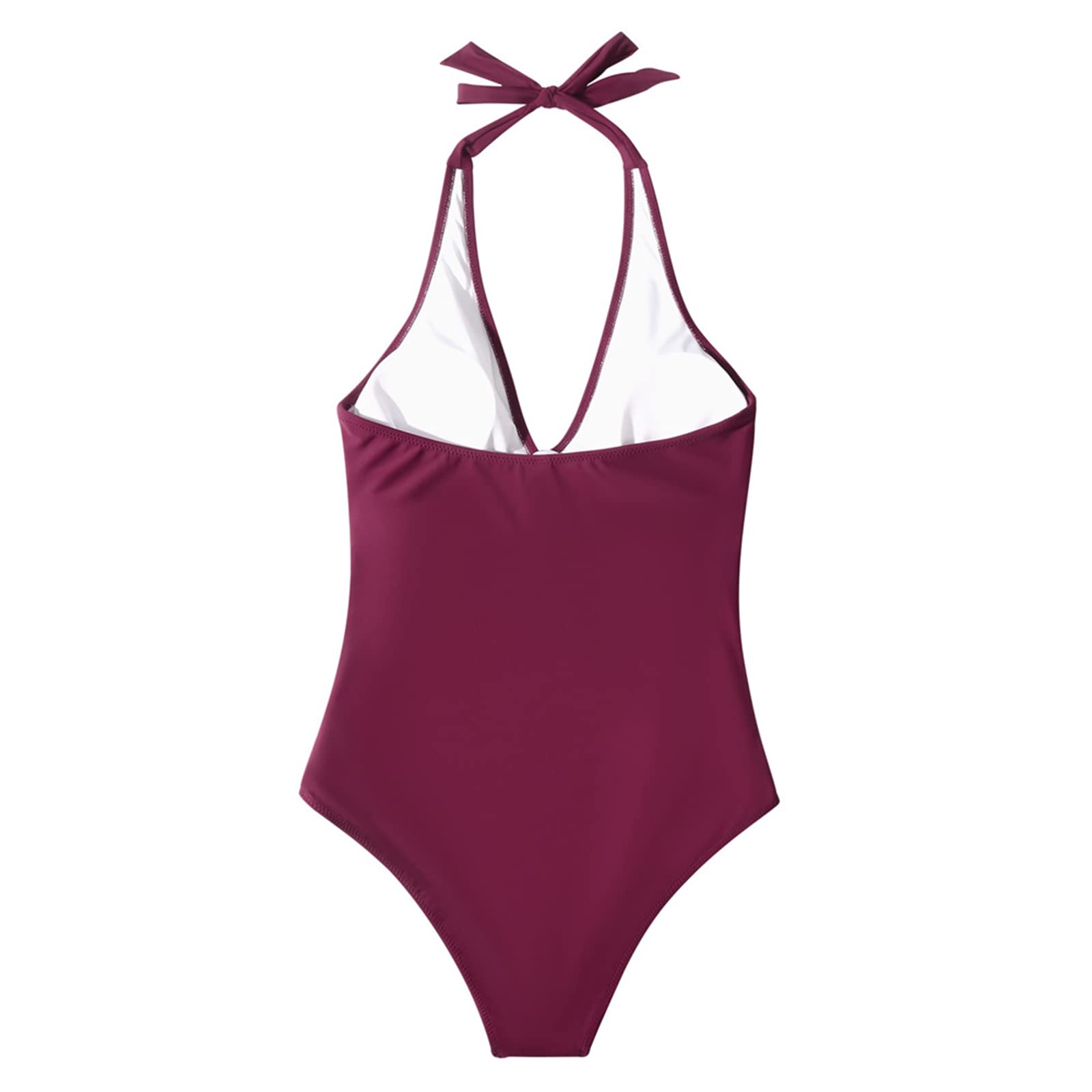 SUUKSESS Women's Sexy Tummy Control One Piece Swimsuit - Halter Push Up Bathing Suit for Beach, Pool & Vacation | Plus Size Swimwear for Women