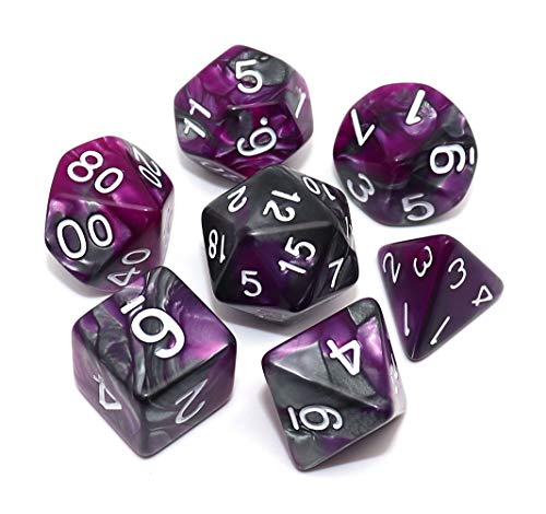 Silver & Purple Dice