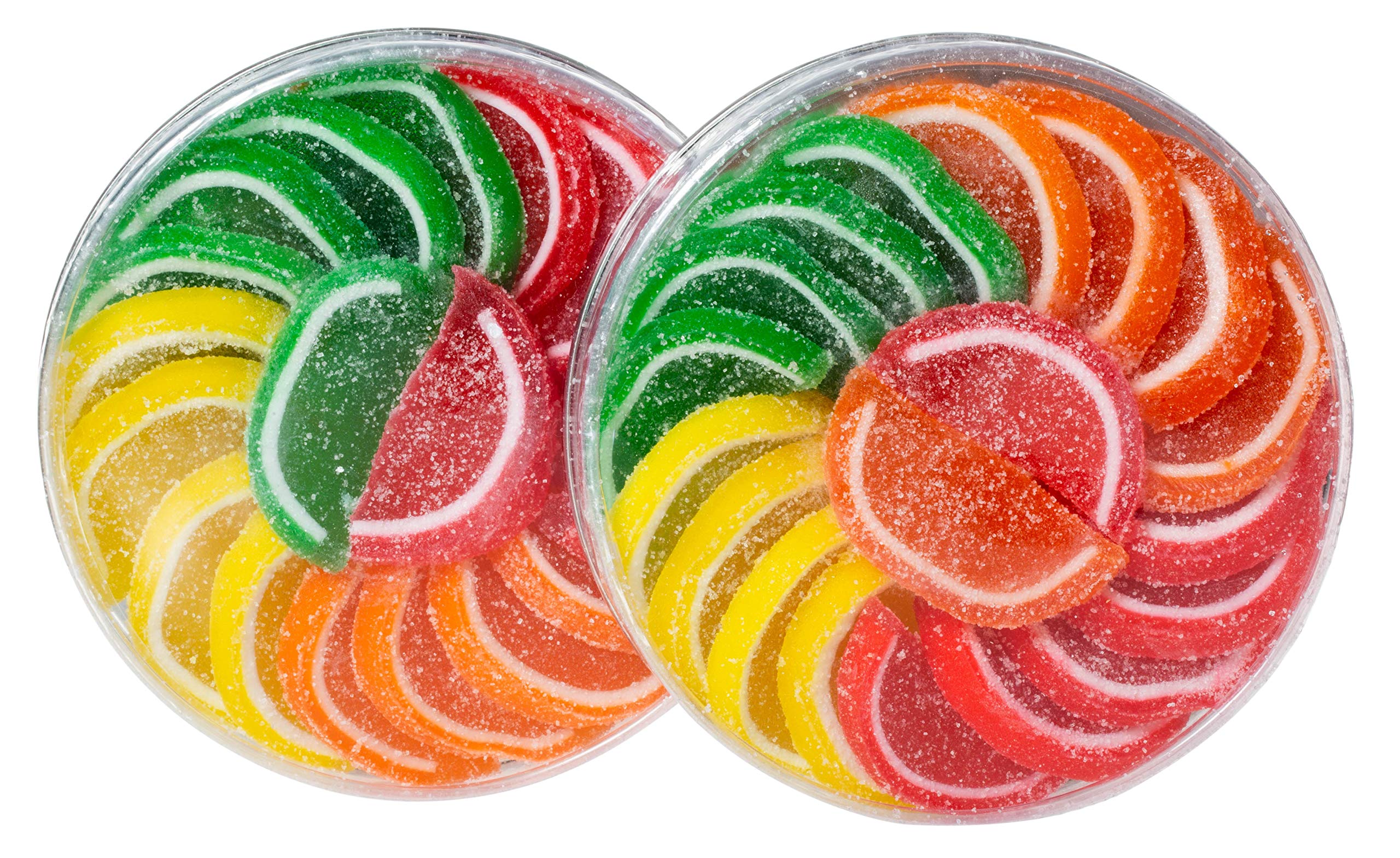 Boston Fruit Slices - Set of Two 11oz Acetate Circles | Vegan, Gluten-Free, Allergen-Free Candy | America's Original Fruit Flavored Slices | Perfect for Baking, Party Favors & Gift Baskets