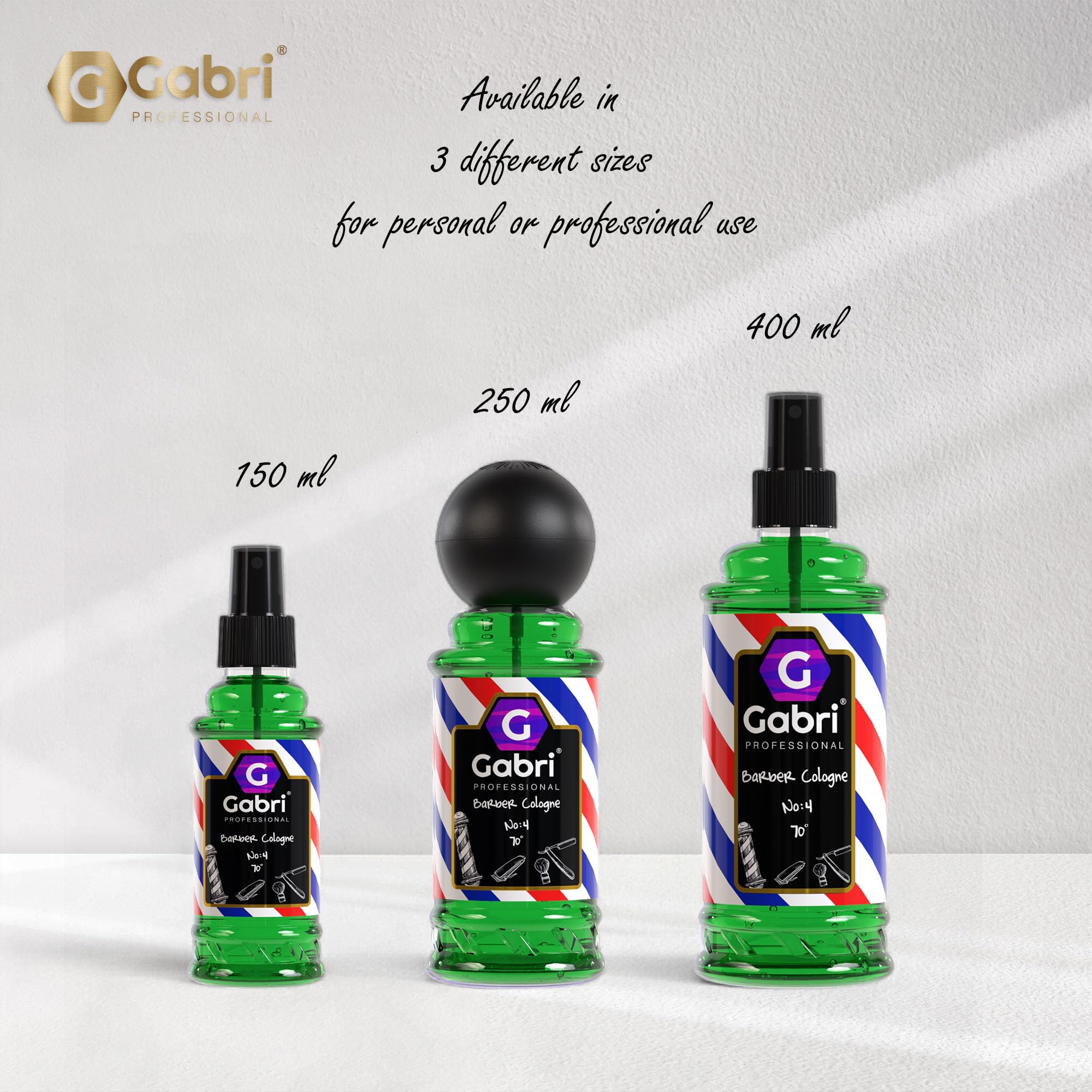 Gabri Men's Cologne 150ml - Eau De Toilette for Men, Aftershave & Barber Cologne with Mint, Amber & Fresh Aromatic Notes - Subtle Sweetness & Long-Lasting Fragrance (No4) - Perfect for Daily Wear, Date Nights & Special Occasions