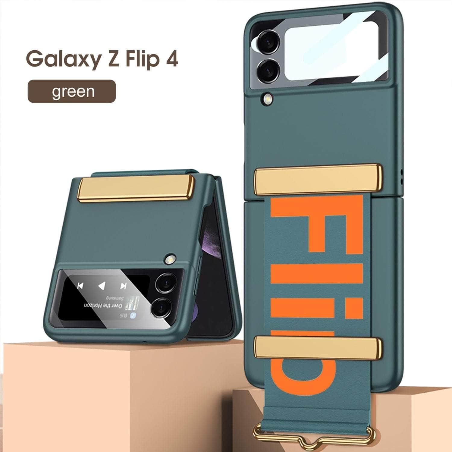 Samsung Galaxy Z Flip 4 Ultra Thin Phone Strap Holder - Secure Wristband Bracket for Foldable Smartphone - Perfect for Gym, Travel & Outdoor Activities