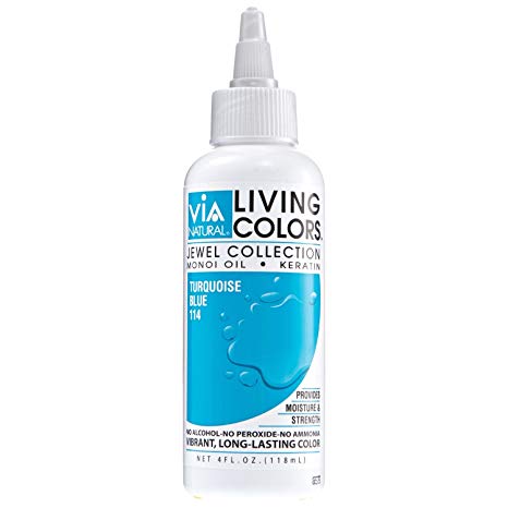 VIA NATURAL LIVING COLORS Jewelry Collection - 4oz Organic Hair Dye for Vibrant Color | Perfect for DIY Hair Coloring at Home & Salon Use