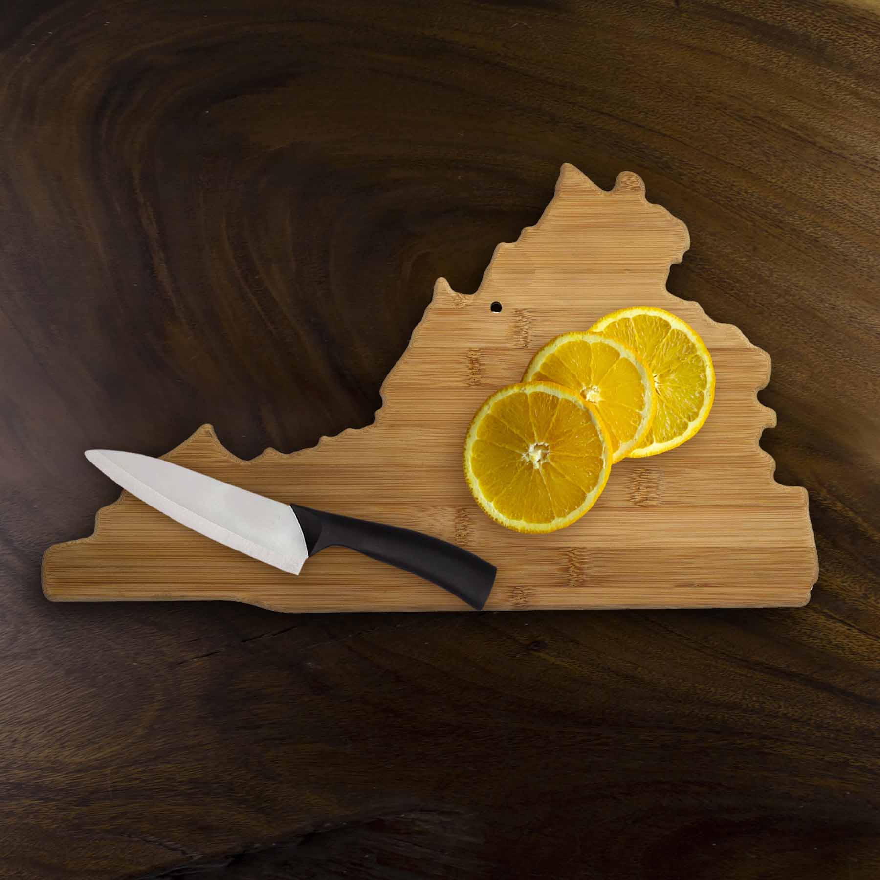 Virginia Wooden Cutting Board 16.5