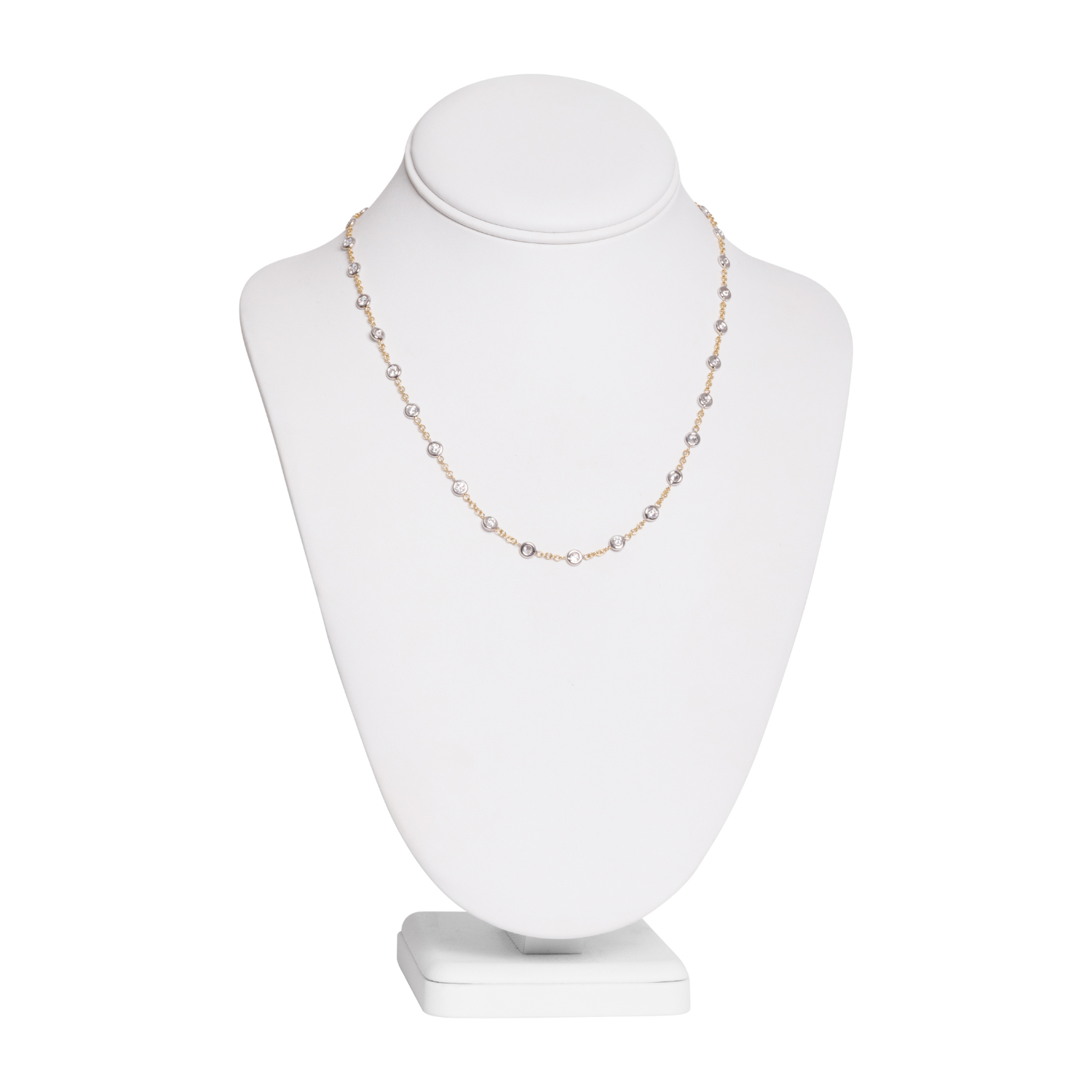 Margaret: Lab Grown Diamond Necklace - Elegant Diamond by the Yard Pendant for Women | Perfect for Weddings, Anniversaries & Special Occasions