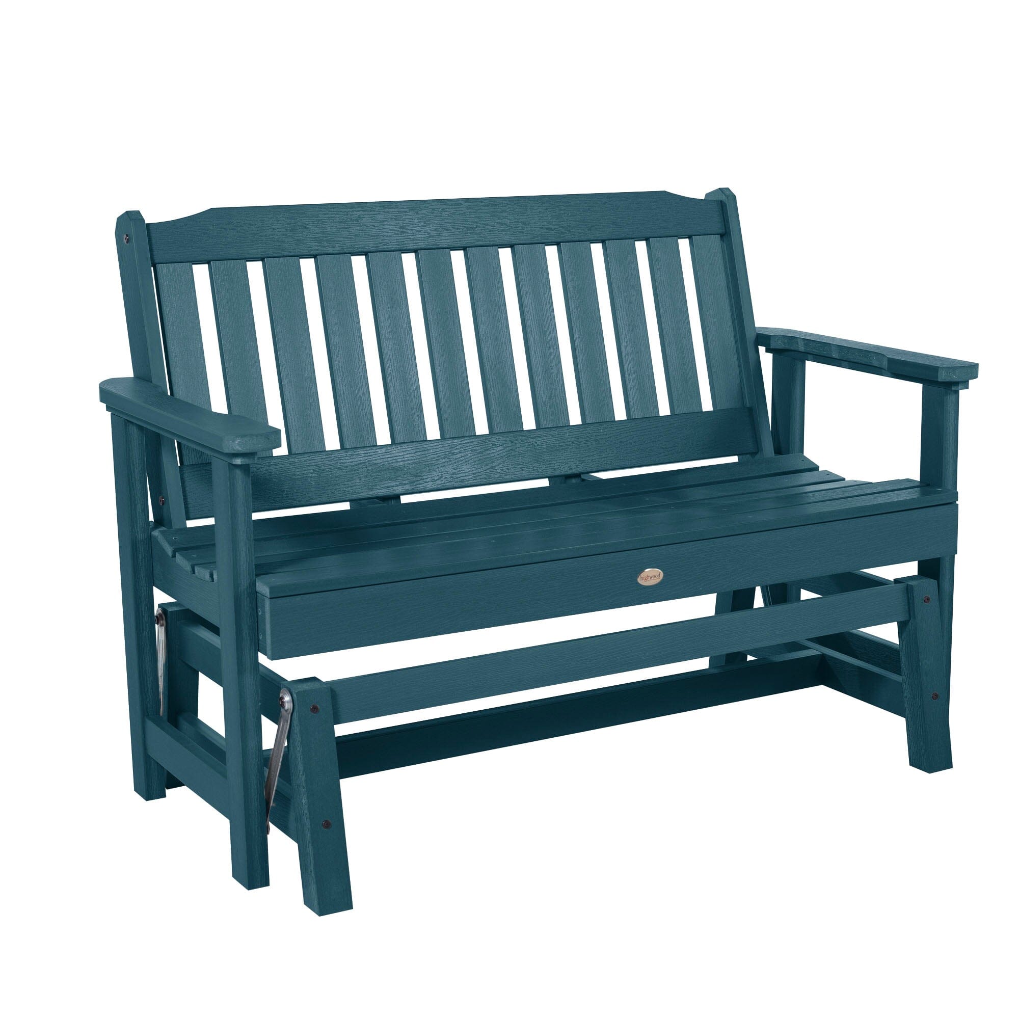 Lehigh 4ft Garden Gliding Bench - Outdoor Patio Swing Chair for Relaxing in Backyard, Porch, or Garden