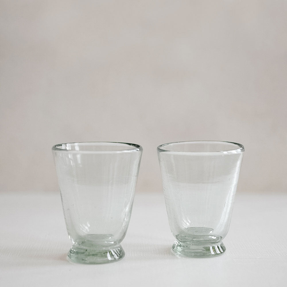 Handblown Petite Footed Glassware Set - Elegant Drinking Glasses for Wine, Cocktails & Desserts - Perfect for Dinner Parties, Weddings & Home Decor