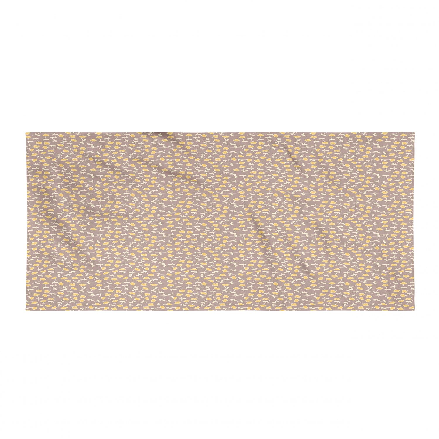 Ambesonne Floral Hiking Towel - Quick Dry Soft Lightweight Microfiber Towel with Vintage Autumn Flower Pattern for Camping, Backpacking, Sports & Outdoor Activities - Mustard & Cocoa Colors - Perfect for Beach, Gym, Yoga and Travel Essentials