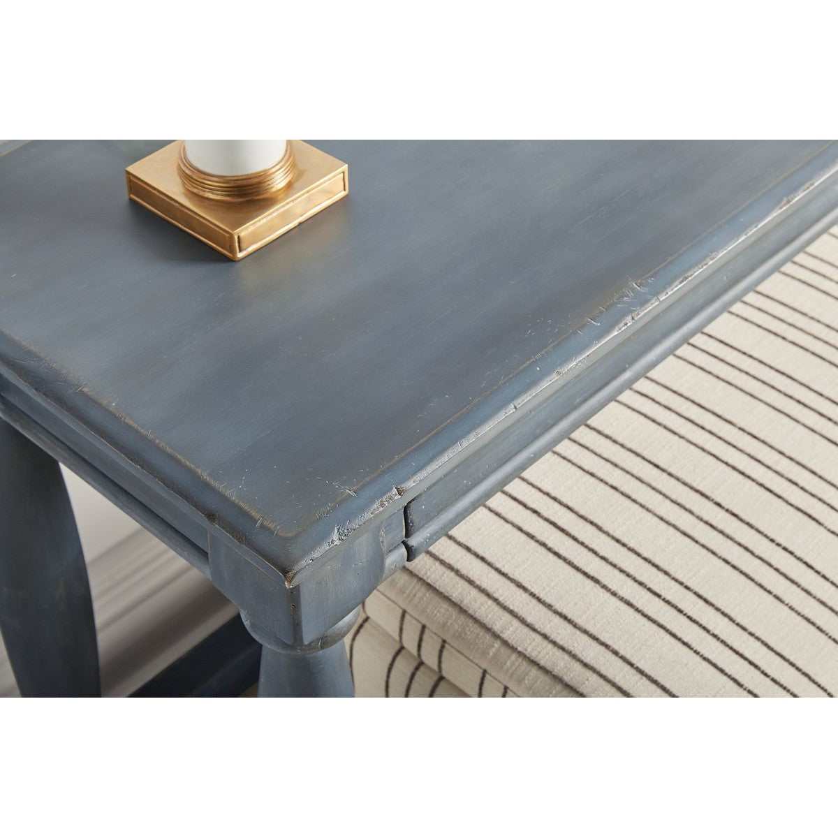 Stylish Blue Alcove Console Table - Perfect for Entryway, Living Room & Home Decor - Affordable Weekly Rental Price