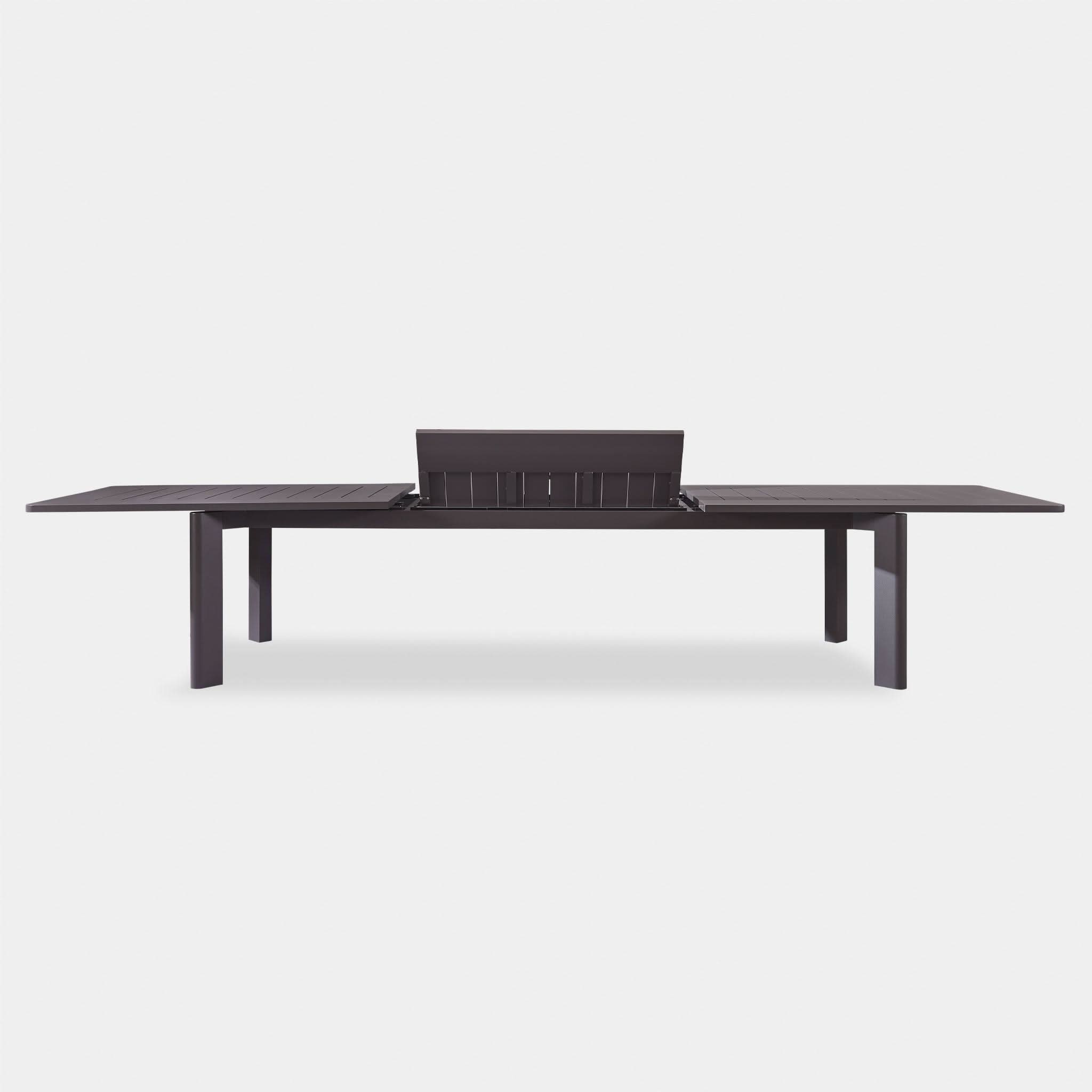 Byron Aluminum Extendable Dining Table - Modern & Durable for Indoor/Outdoor Use | Perfect for Patio, Garden, or Small Space Dining