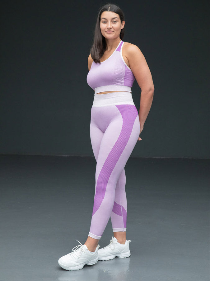 Tombo High-Waisted Women's Yoga Pants with Side Panels - Comfortable Workout Leggings for Yoga, Gym & Running