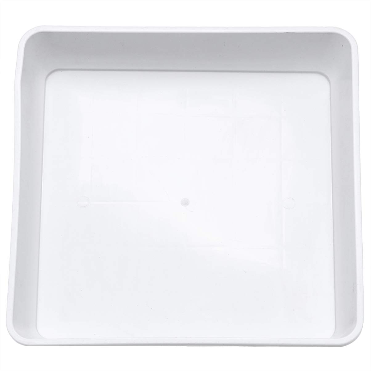 Happyyami 10-Pack Square Flower Pot Tray - Plant Saucers for Indoor Outdoor Garden, Restaurant, Home & Shop - Durable Plastic Plant Trays for Drainage & Serving - Perfect for Potted Plants, Succulents & Table Decor