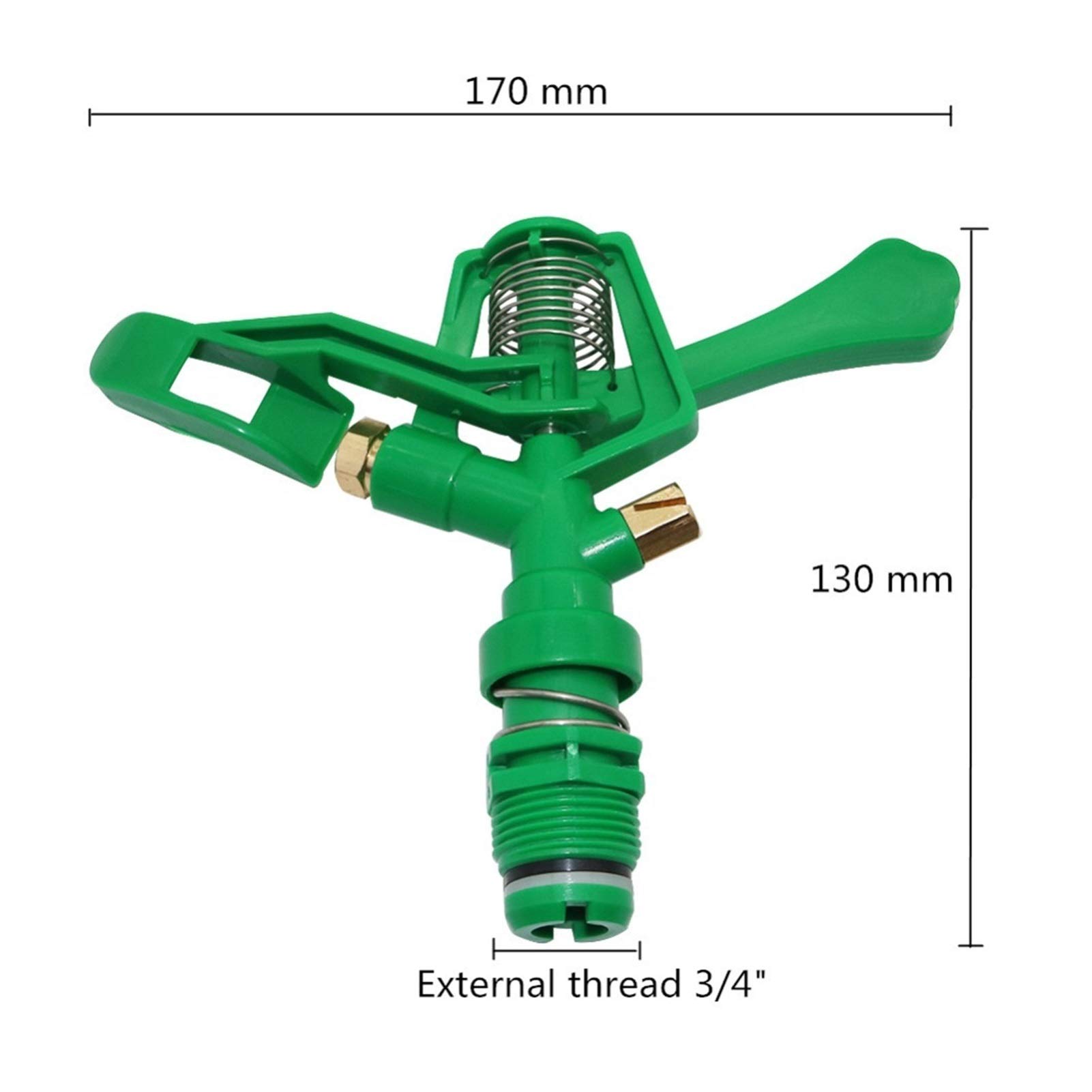 Large Flow Remote Control Garden Sprinkler - 360 Degree Adjustable Irrigation Dripper for Lawn, Landscape & Agriculture (2 Pack) | Perfect for Watering Plants, Crops & Outdoor Spaces