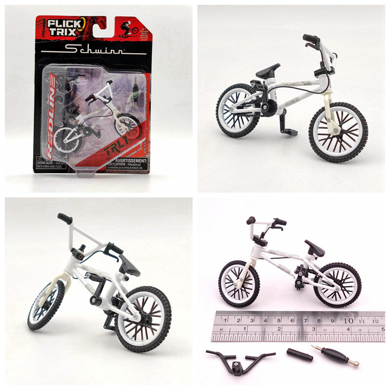 Premium FLICK TRIX Miniature BMX Finger Bike - Diecast Metal DeathTrap Bicycle Toy for Kids & Adults - Perfect Gift for BMX Lovers, Office Desk Decor & Stress Relief Fidget Toy