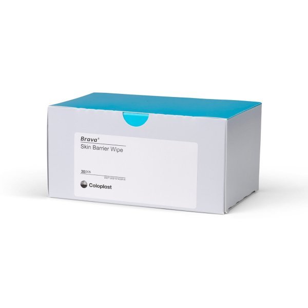 Brava Coloplast Skin Barrier Wipes for Ostomy Care - Gentle Skin Protection Wipes for Sensitive Skin - Ideal for Travel, Daily Use & Medical Needs