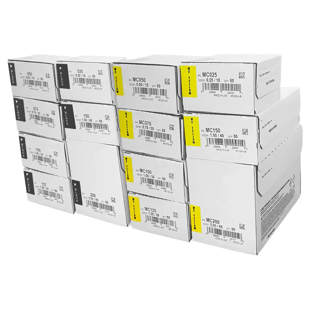 AA Passenger Vehicle Wheel Weight Kit - Lead P/MC Style (800 Pcs) for Tire Balancing & Smooth Ride | Perfect for Auto Shops & DIY Car Maintenance