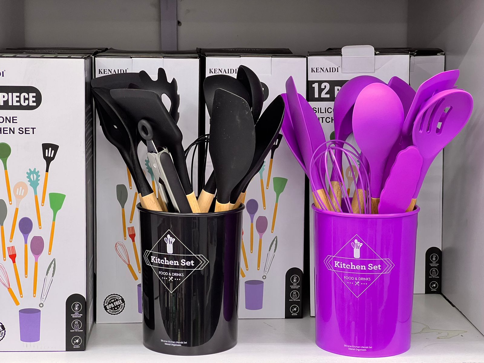 Premium Silicone Kitchen Utensil Set - Non-Slip Heat Resistant Cooking Tools for Baking, Frying & Mixing - Perfect Gift for Home Chefs & Cooking Enthusiasts