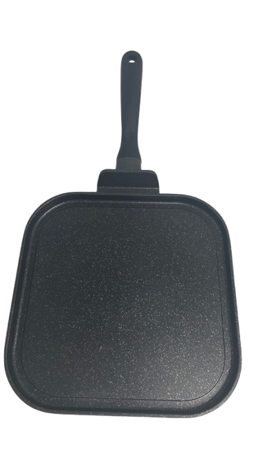 2-Pack Marble Griddle Set - 1 & 2 Burner Nonstick Rectangular & Square Marble Cooking Stone (19x11.5