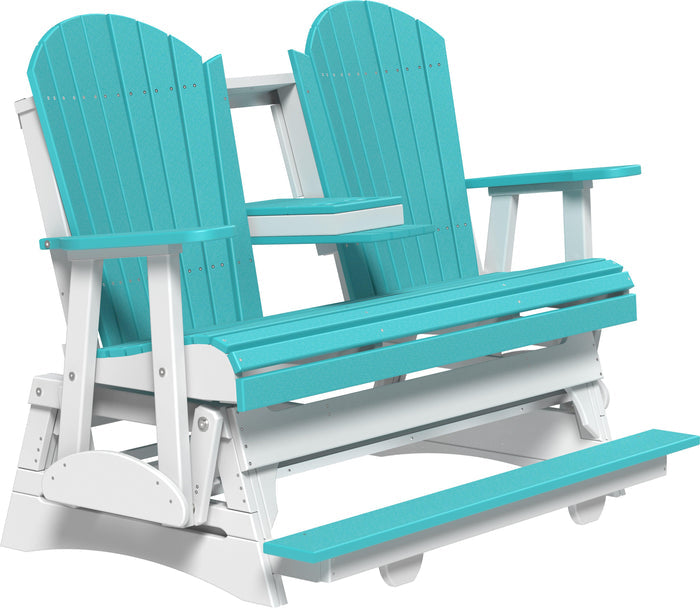 Luxcraft 5-Foot Recycled Plastic Counter Height Adirondack Glider Chair for Balcony, Patio, or Deck – Perfect for Relaxing Outdoors
