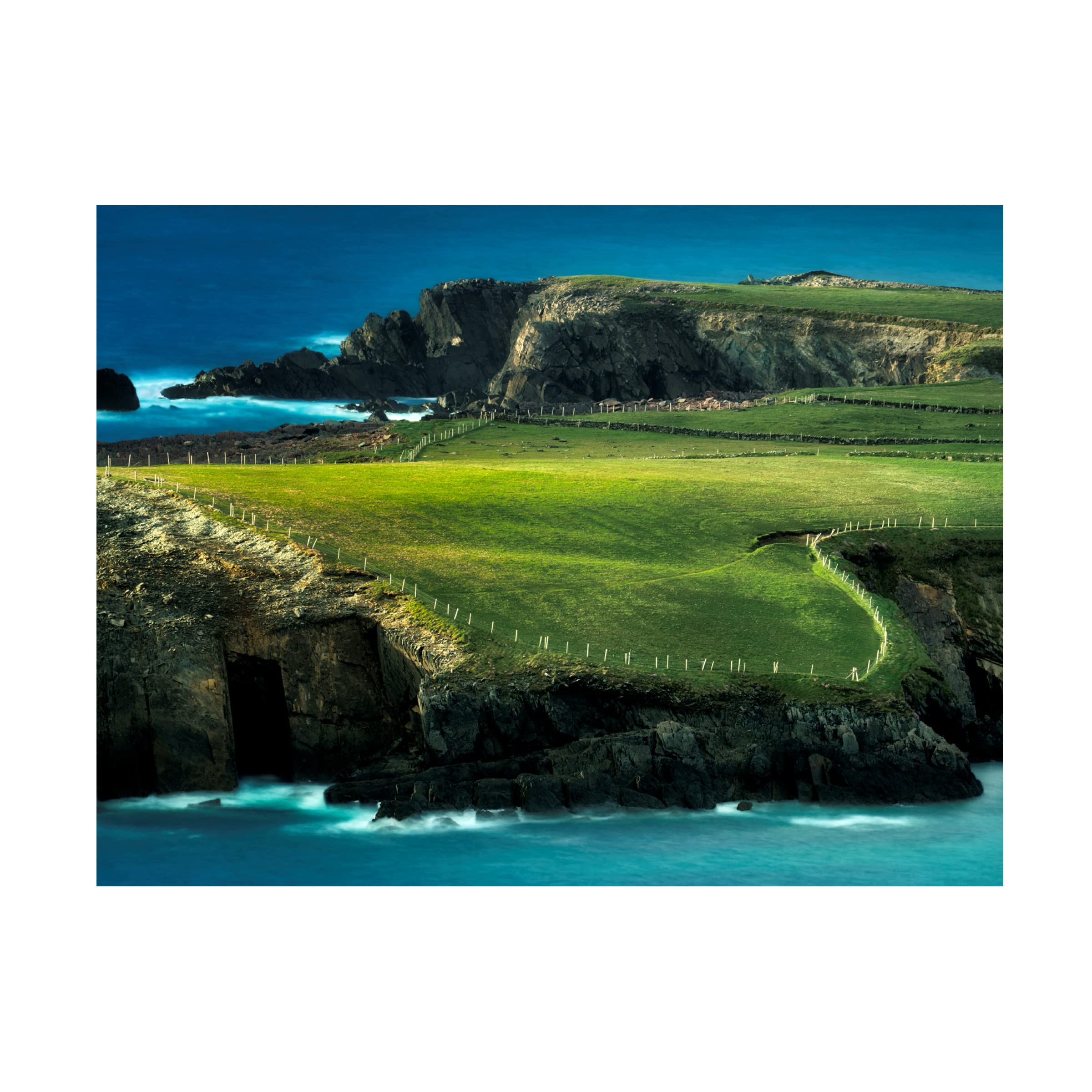 Dennis Frates 'Fenceline' Canvas Art Print - Western Landscape Wall Decor for Living Room, Bedroom & Office | Trademark Fine Art Collection