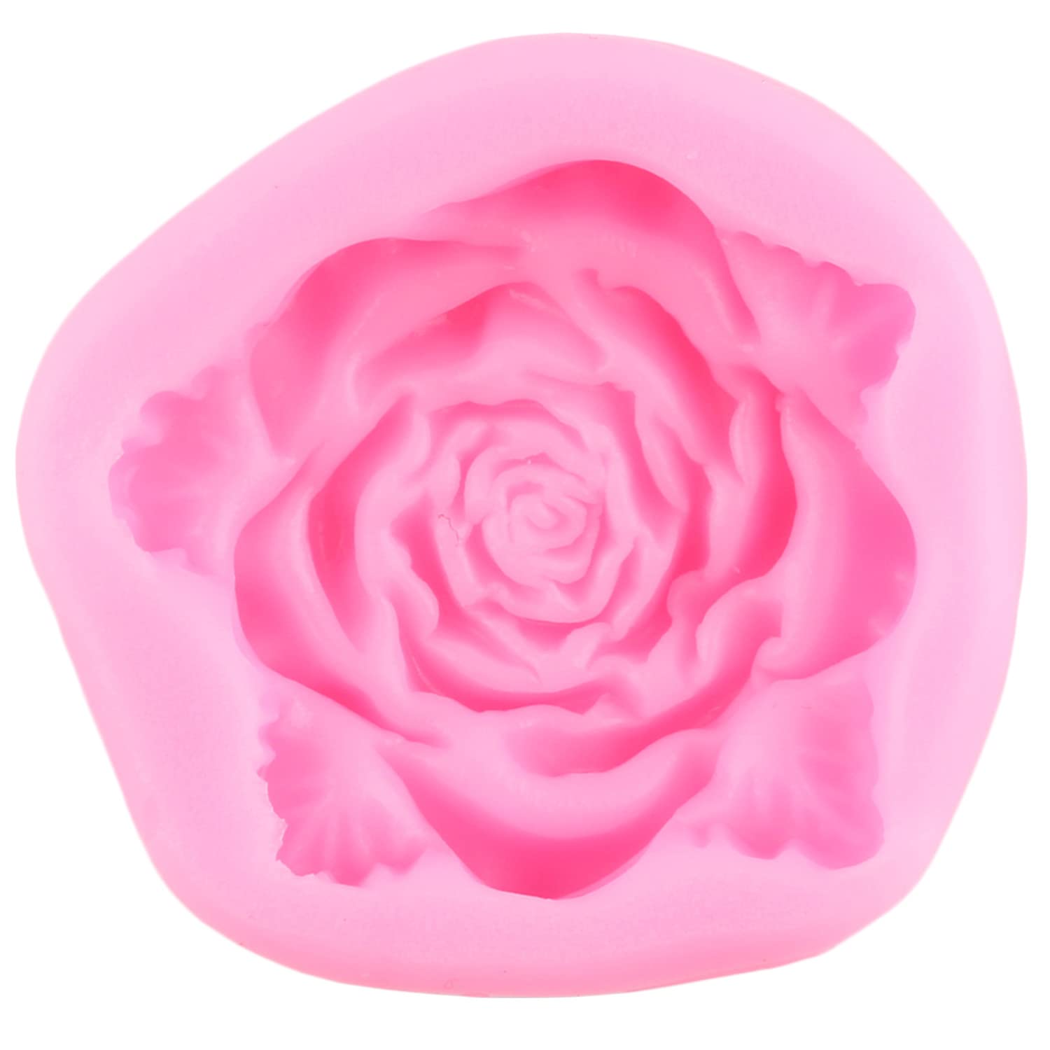 Premium Silicone Flower Molds Set of 4 - Chrysanthemum, Rose & Tropical Blossom Shapes for Cake Decorating, Fondant, Chocolate, Gum Paste & Polymer Clay - Perfect for Cupcake Toppers, Candy Making & DIY Crafts