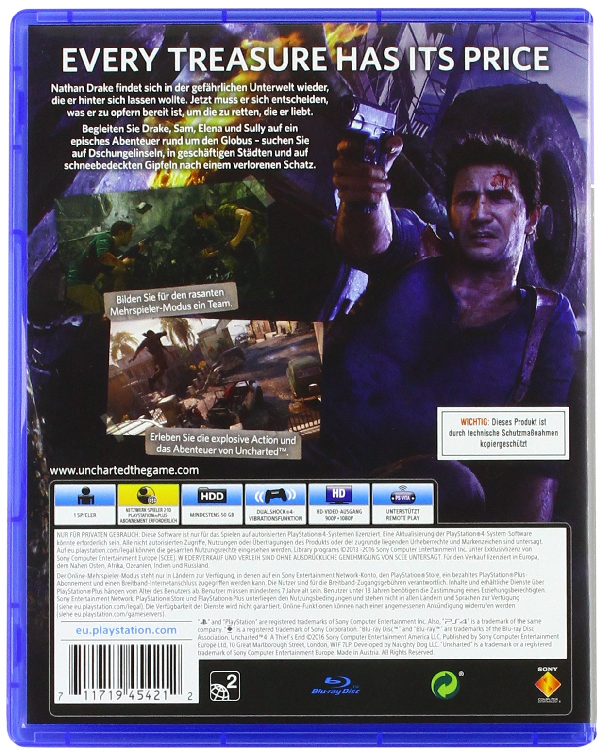 Uncharted 4: A Thief's End - PlayStation 4 Game | Action-Adventure Video Game for PS4 | Perfect for Solo & Multiplayer Gaming Sessions